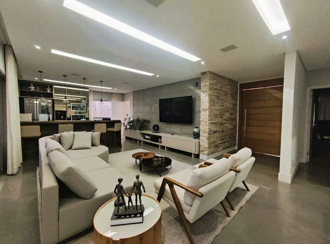 Descubra o auge do design minimalista e do conforto nesta casa moderna e arrojad...