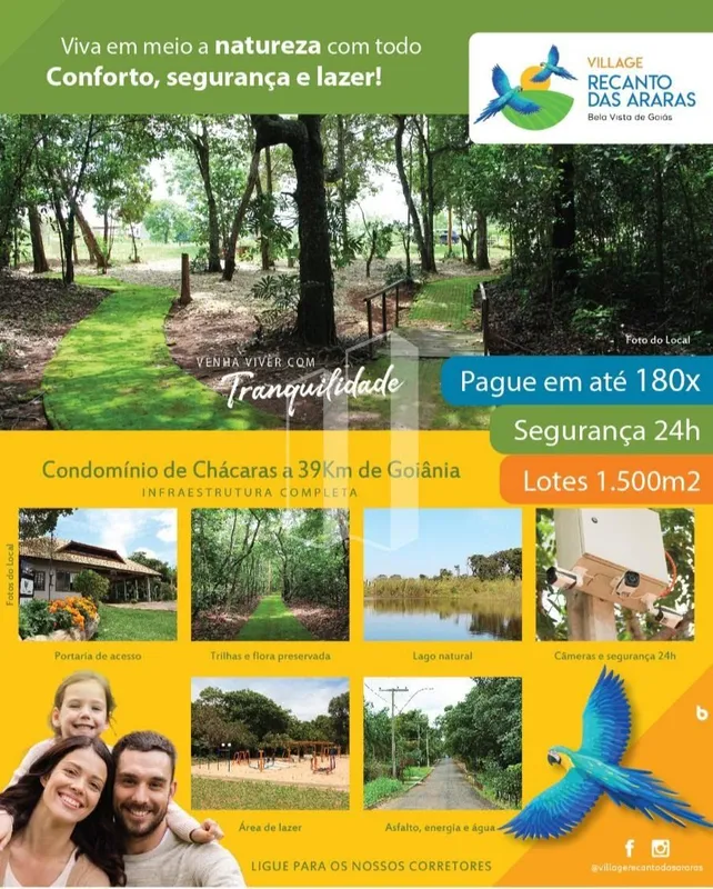 Condomínio de Chácaras Village Recanto das Araras, Bela Vista de Goiás Está é um...