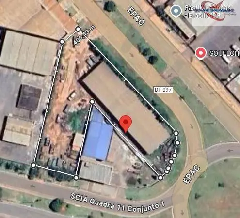 GALPÃO NO SCIA TERRENO COM 5.280,00M2 E GALPÃO COM 1.580M2 E PE DIREITO ALTO COM...