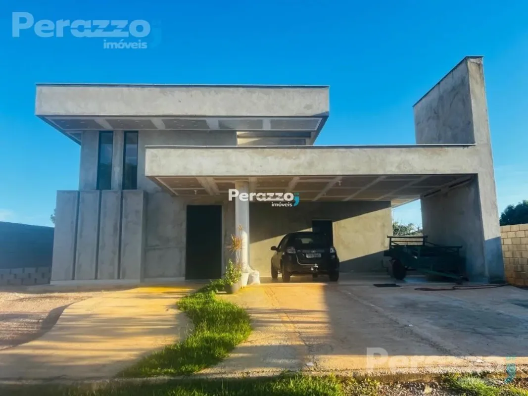Casa moderna com 4 suítes, pé-direito duplo e acabamento premium no Residencial ...