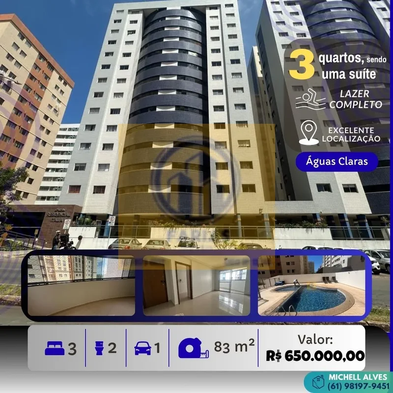 FARIAS IMÓVEIS VENDE ESTÉ IMÓVEL:RESIDENCIAL ITÁLIA - Águas ClarasSOBRE O IMÓVEL...