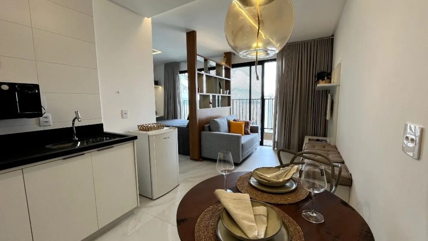 Flat de 39 mÂ² com 01 vaga de garagem Ã  venda no Setor Marista.Todo mobiliado, ...