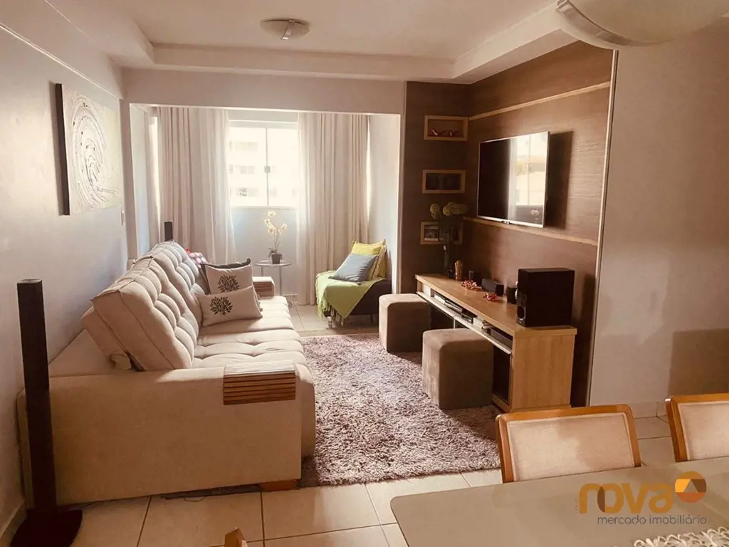Apartamento com 3 quartos 1 suite no Setor Bela Vista, Sala para 2 ambientes, Co...