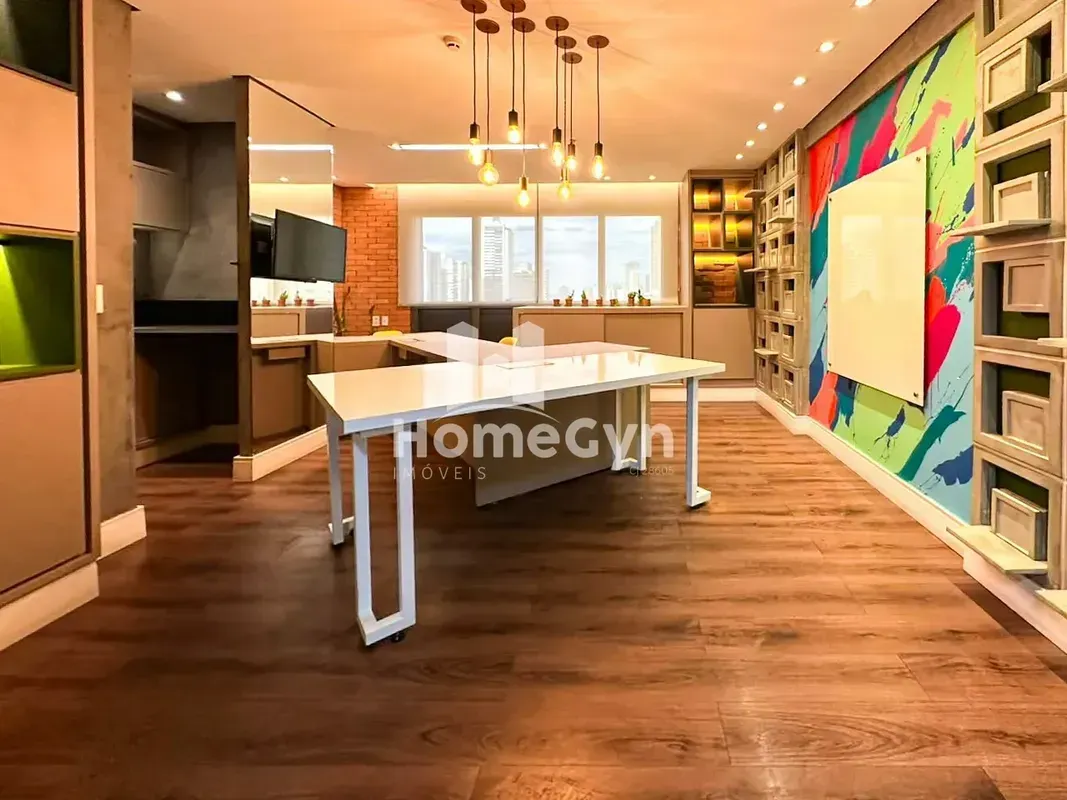 Sala comercial para locação completamente mobiliada e decorada no Edifício Focus...