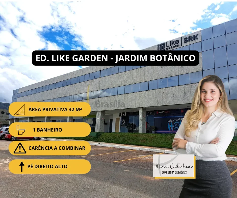 Excelente loja no Like Garden com aproximadamente 32 m²;Pé direito de 3,40m;Banh...