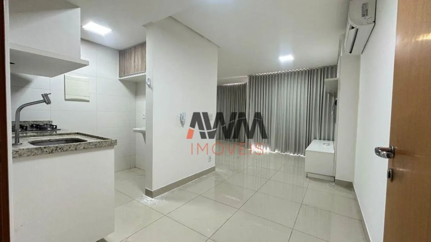 Apartamento com 1 quarto, ar condicionado instalado, completo em armários, local...