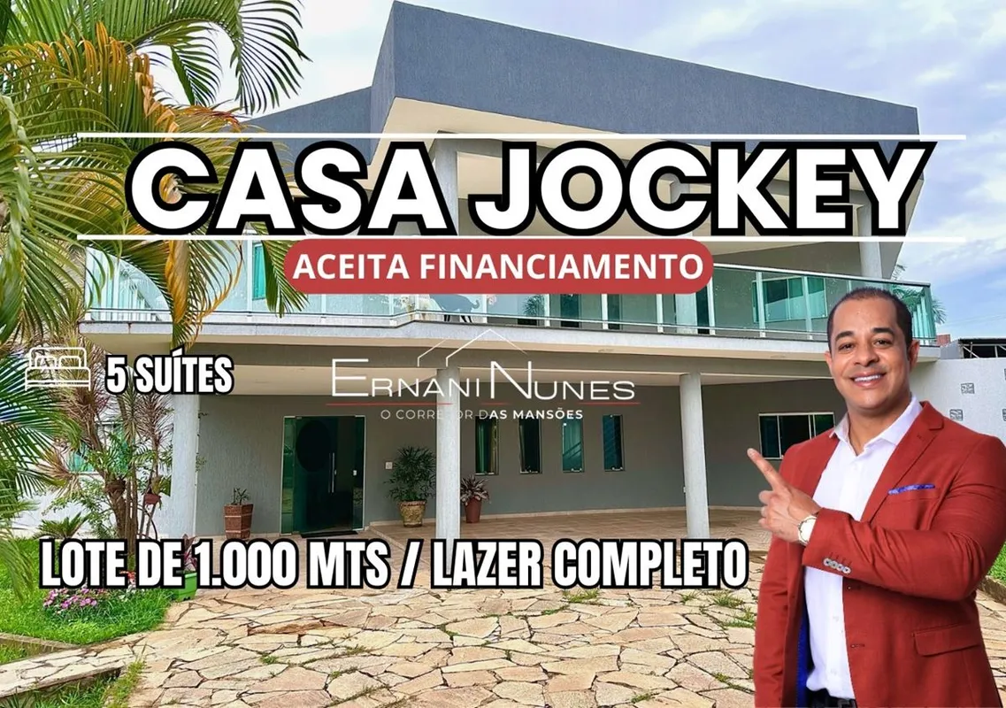 Casa no Jockey Rua 1 Composta por 5 suítes 7 banheiros lote de 1.000 mt e lazer ...