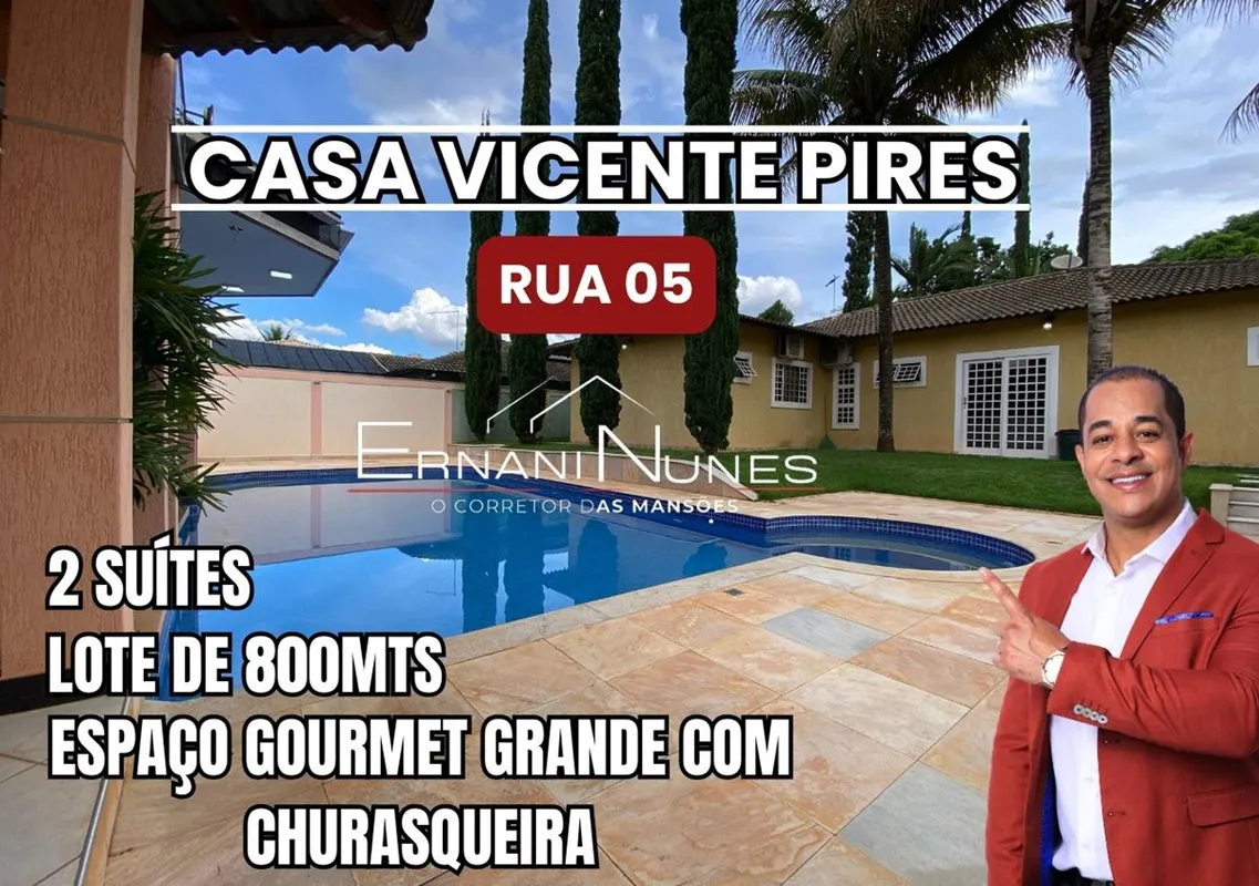 Ernani Nunes Apresenta: Linda Casa a venda no Vicente Pires na Rua 5 Próximo a v...