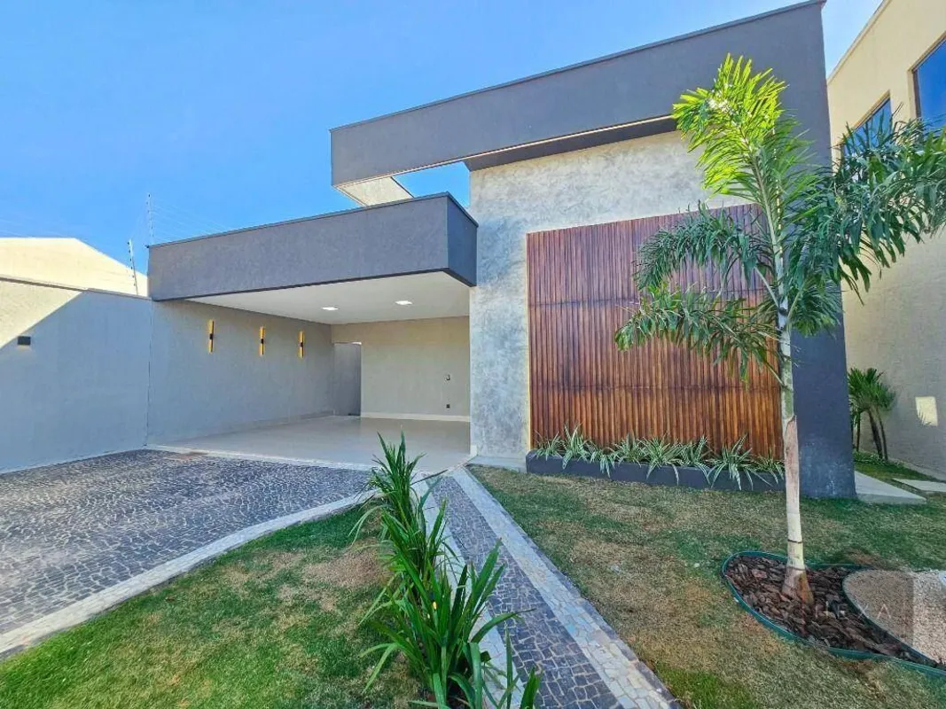 Casa Moderna à Venda Setor Três Marias, Goiânia3 suítes | Piscina com cascata e ...