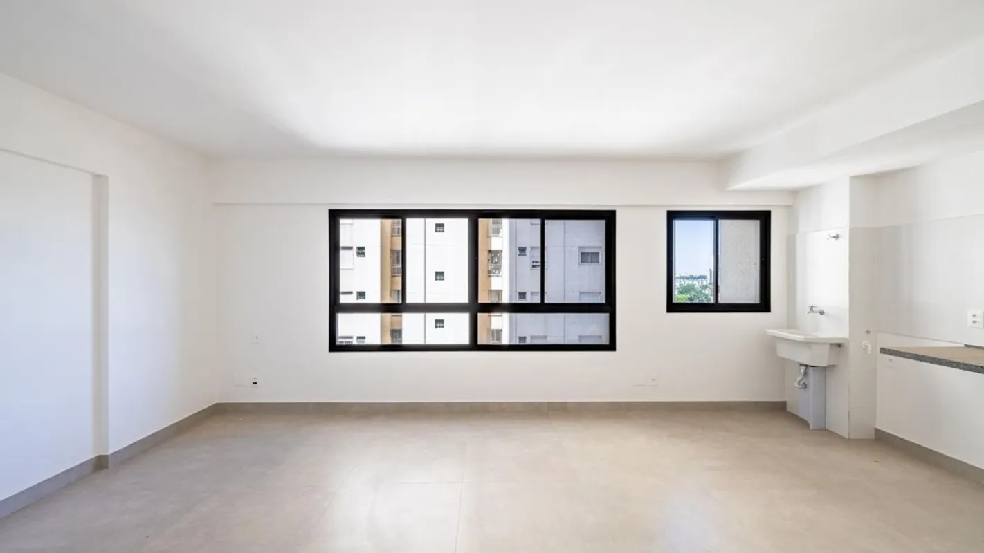 Um estilo de vida moderno e funcional espera por você neste flat no Setor Marist...