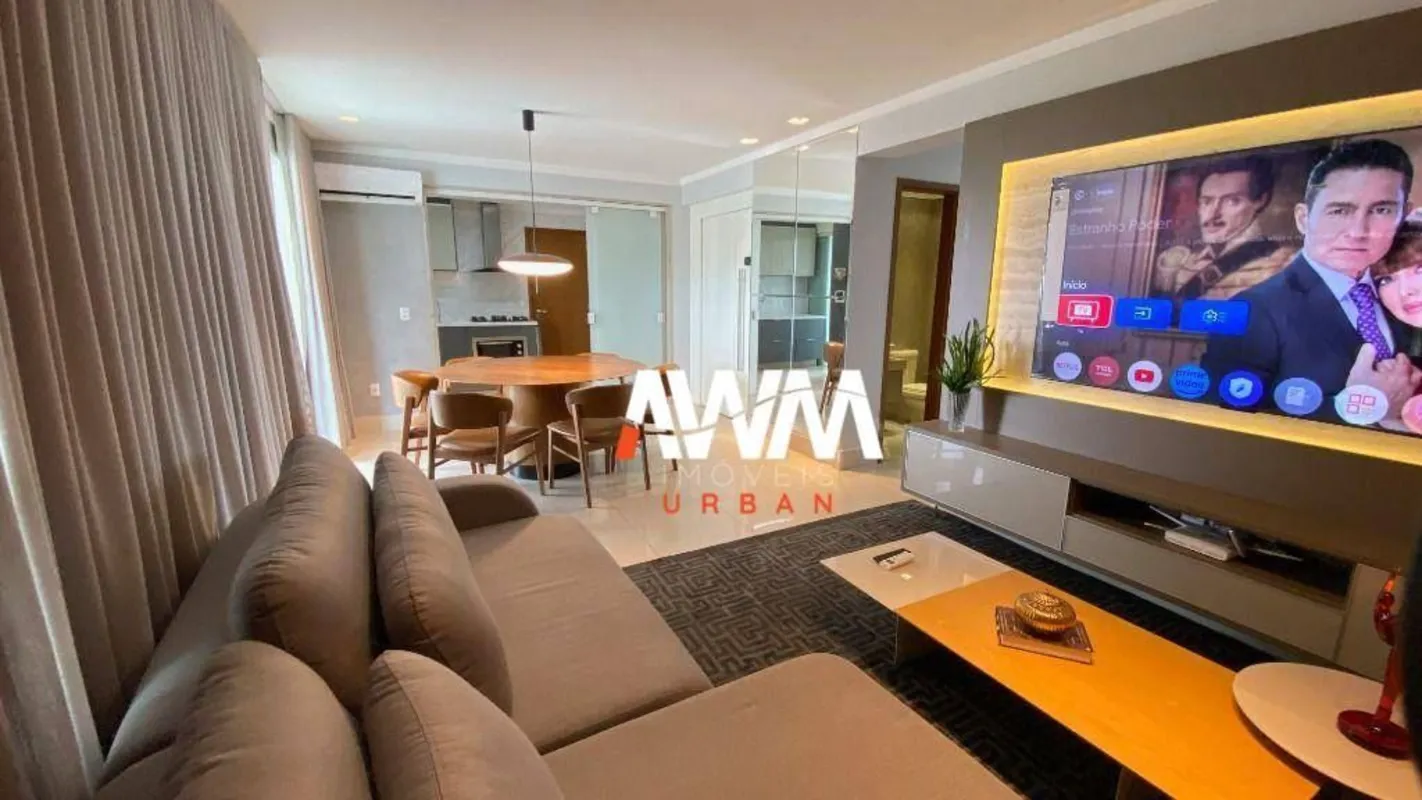 3 suítes plenas, MOBILIADO E DECORADOvaranda gourmet integrada, com uma vista pa...