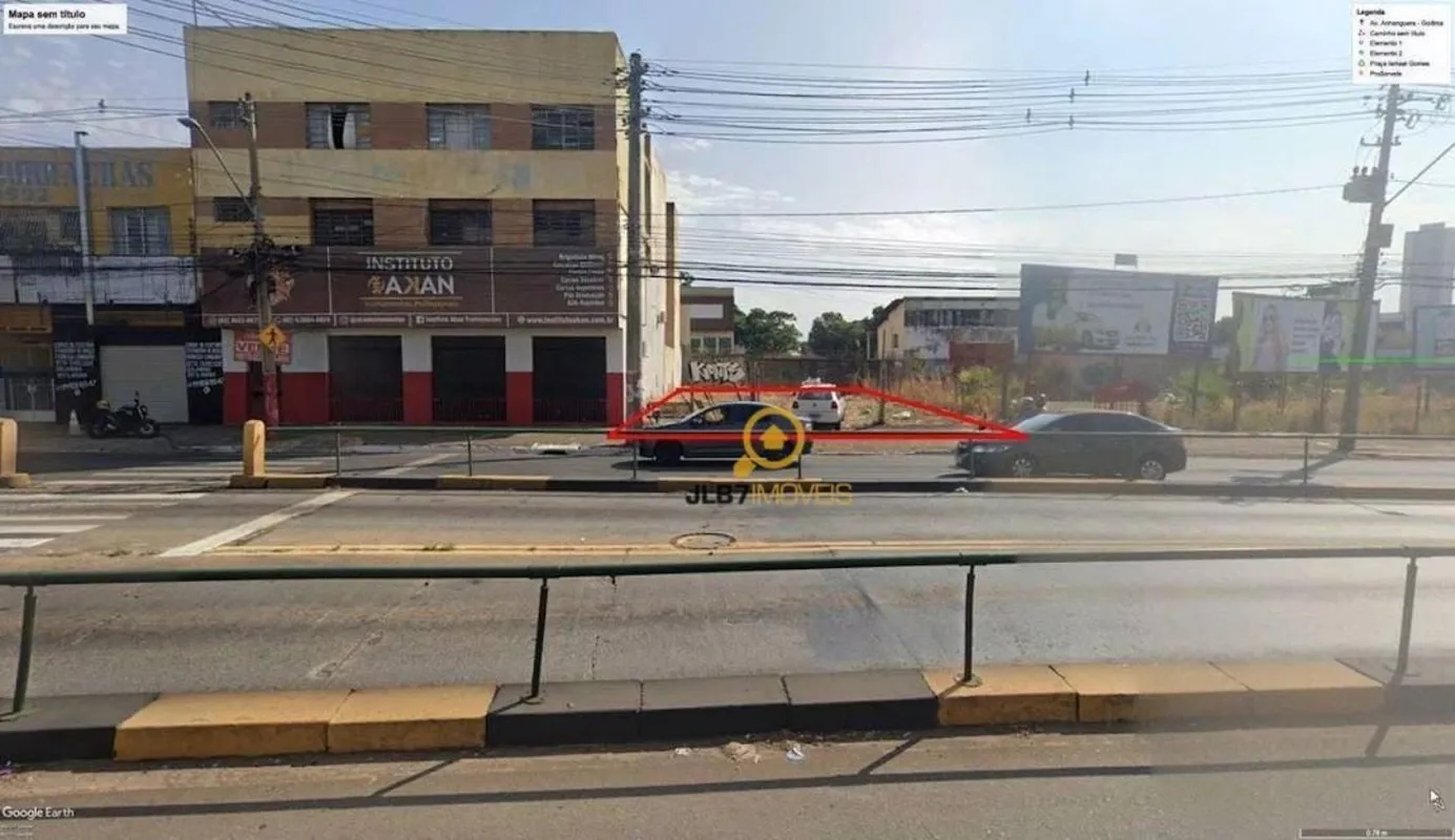 Lote Comercial na Avenida Anhanguera, Goiânia Área total: 472,85m² Próximo ao te...