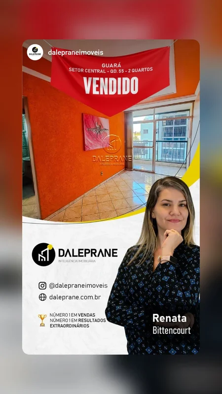 DALEPRANE INTELIGÊNCIA IMOBILIÁRIA VENDE:Apartamento de 2 Quartos ao Lado do Sho...