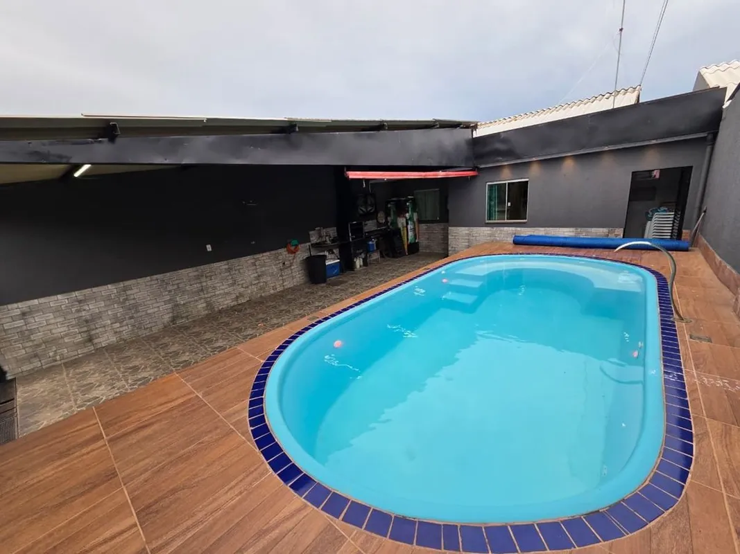 CASA RECANTO DAS EMAS Q804 2 QUARTOS 1 SUITE PISCINA AQUECIDA AREA GOURMET.Casa ...