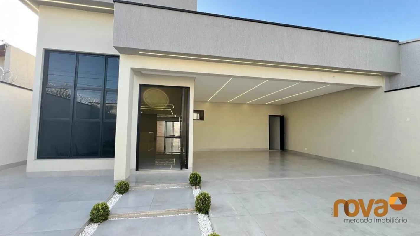 Casa com 3 quartos 3 suites no Faiçalville, Sala pé direito duplo para 3 ambient...