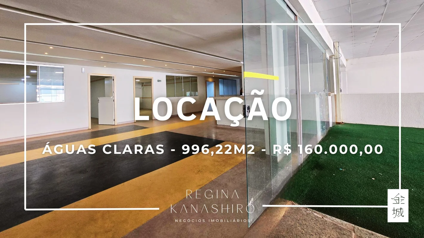 Ponto comercial de grande porte disponível para locação em Águas Claras, em regi...