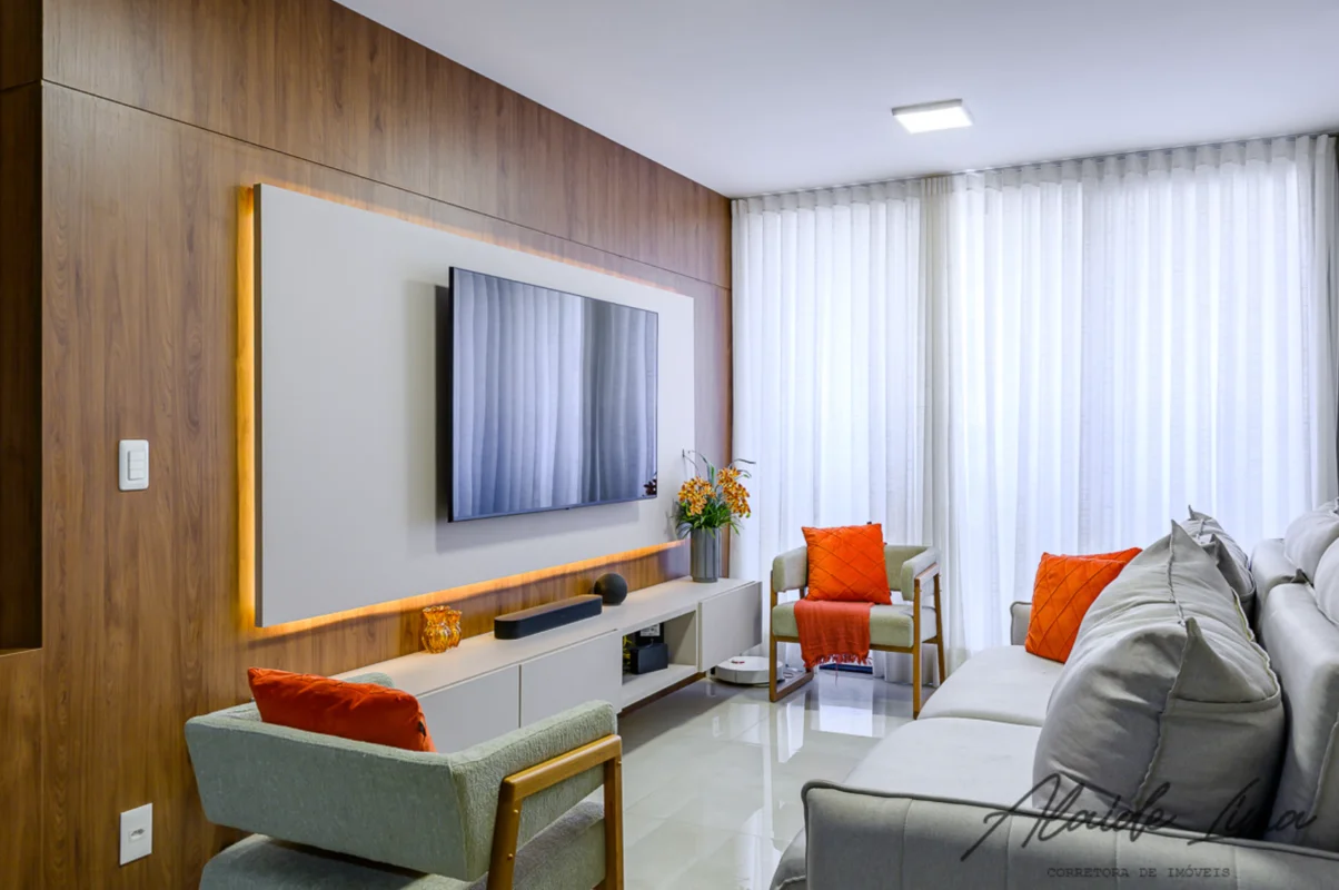 Apartamento moderno e funcional. Aqui, tudo foi pensado, nos mínimos detalhes, p...