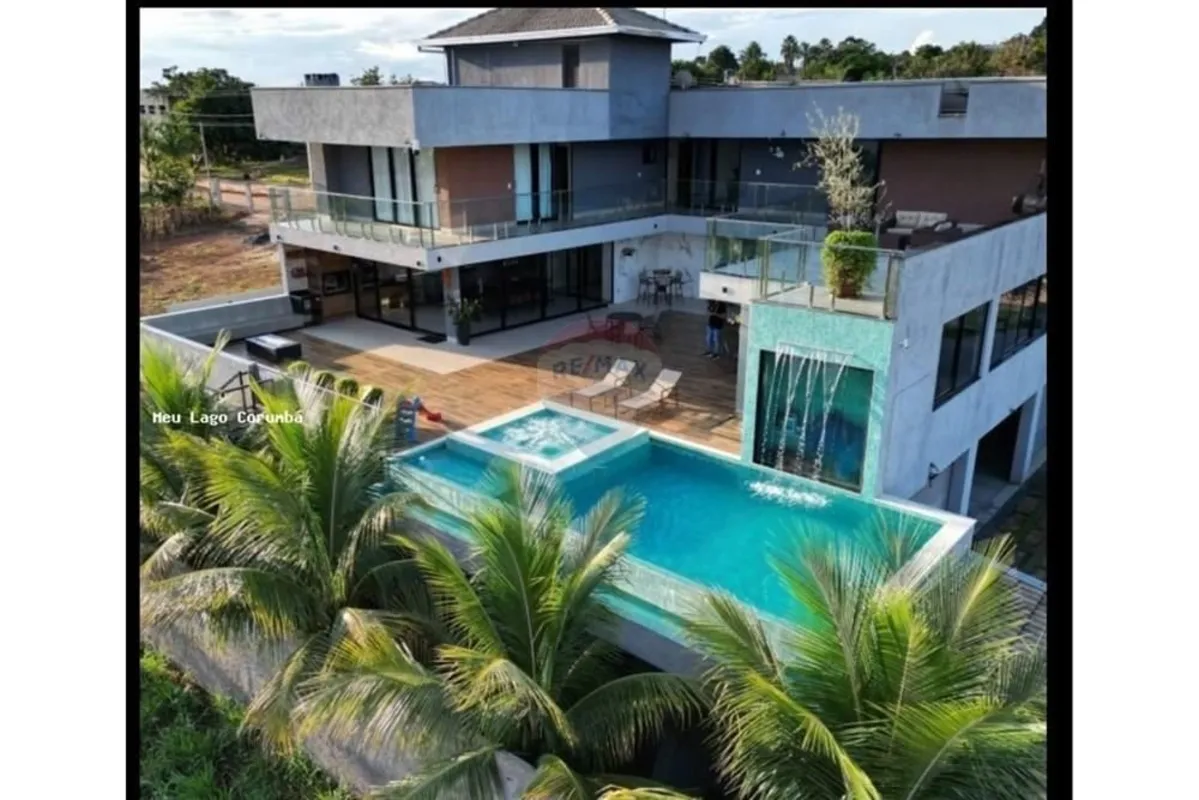 Casa no Lago Corumbá IV Alexânia em Condomínio FechadoCasa de Alto Padrão Beira ...