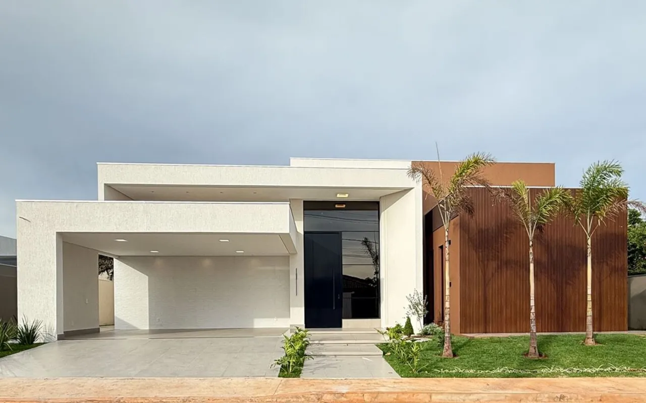 Belíssima casa térrea nova, contemporânea e de alto padrão, com cerca de 360 m² ...