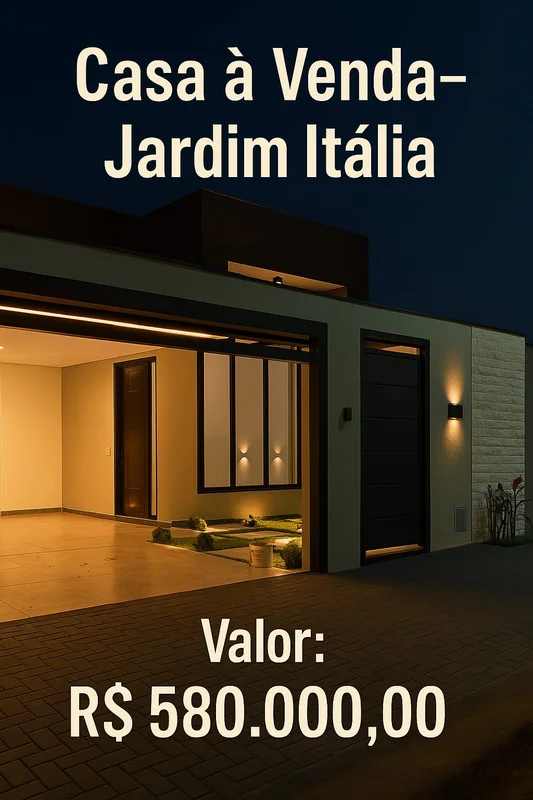 ?? Casa à Venda – Jardim Itália | Anápolis-GO?? Localização privilegiada no Jard...