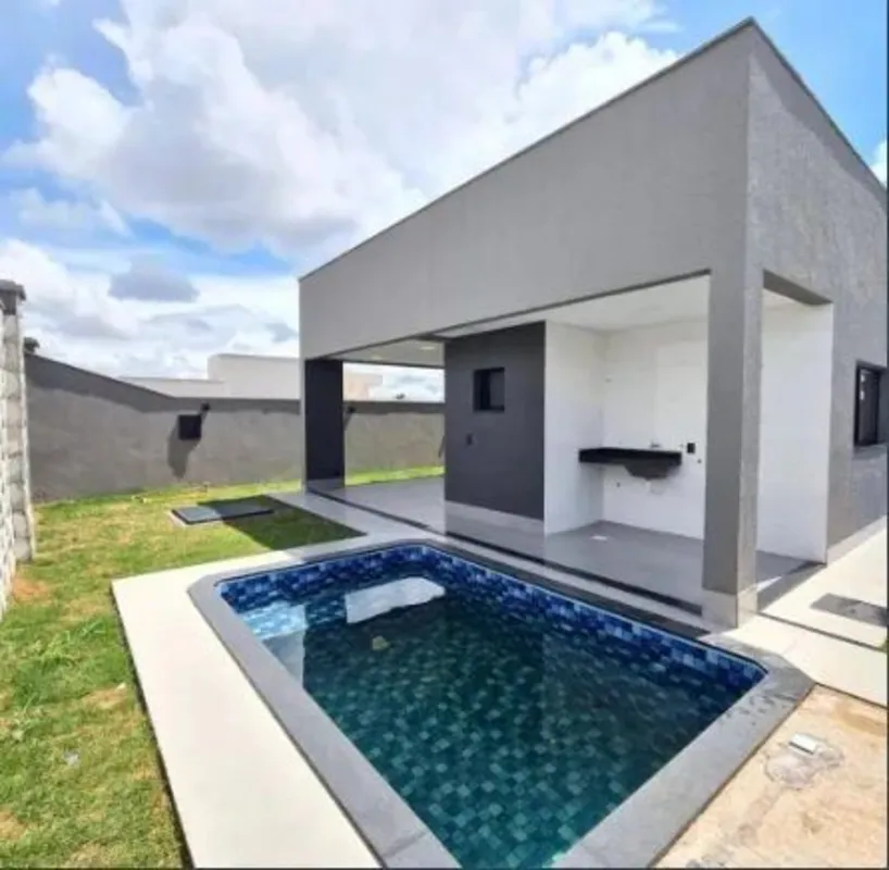 O imóvel no bairro Terras Alpha Residencial 1 possui 173 metros quadrados com 3 ...