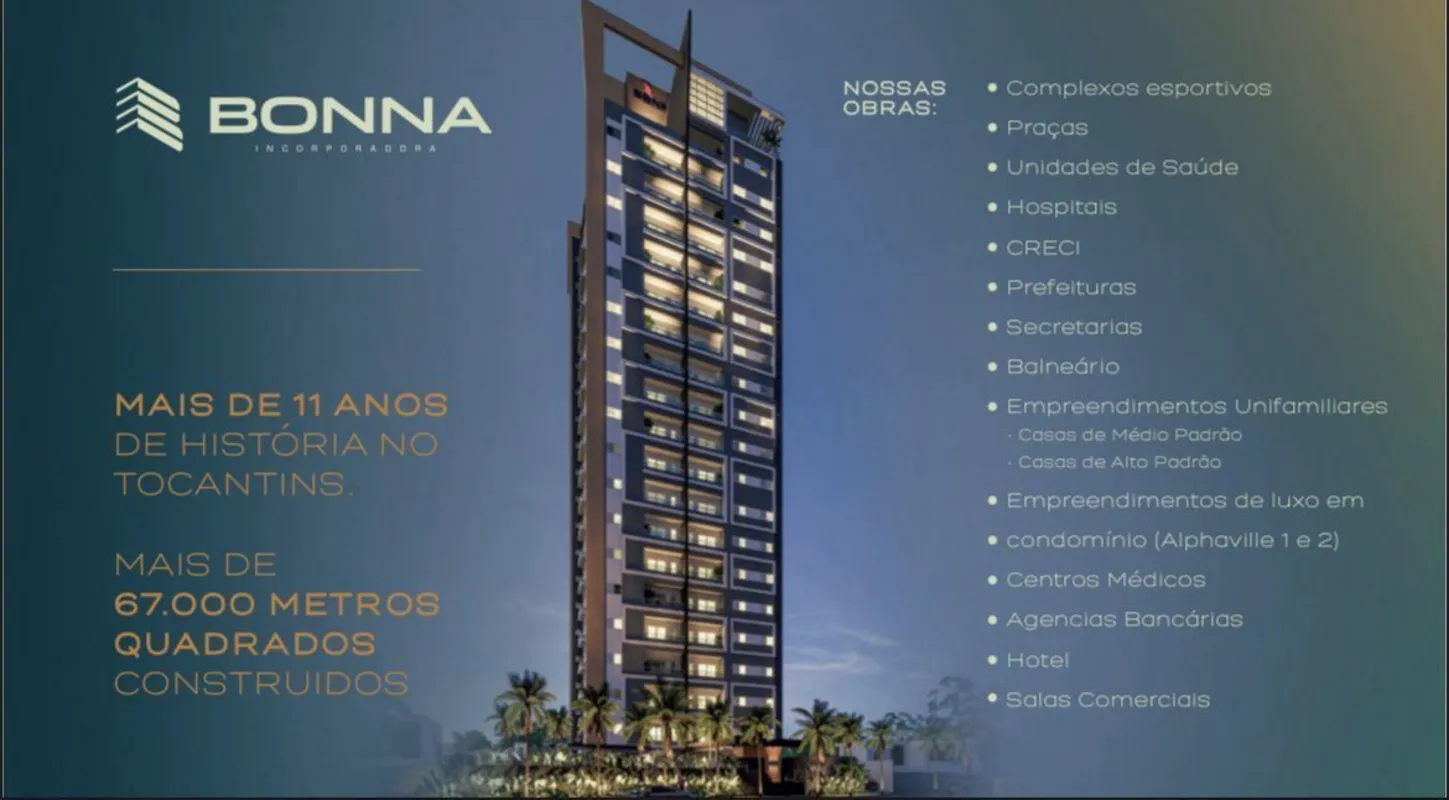 Apartamento à Venda no Bonna Vita Palmas/TOVocê no centro, sempre.Entrega previs...