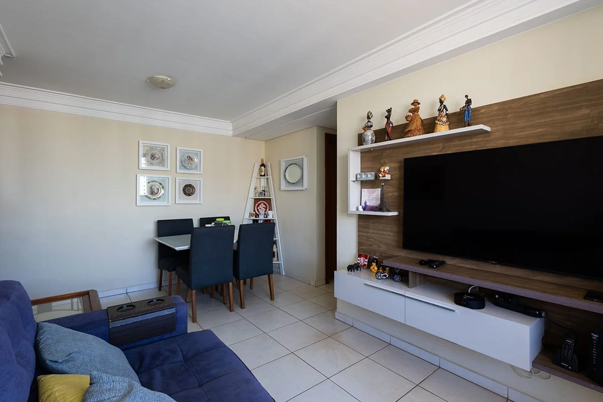 RESIDENCIAL SEVILHA - 60 m² de área privativa bem distribuída02 quartos, sendo 0...
