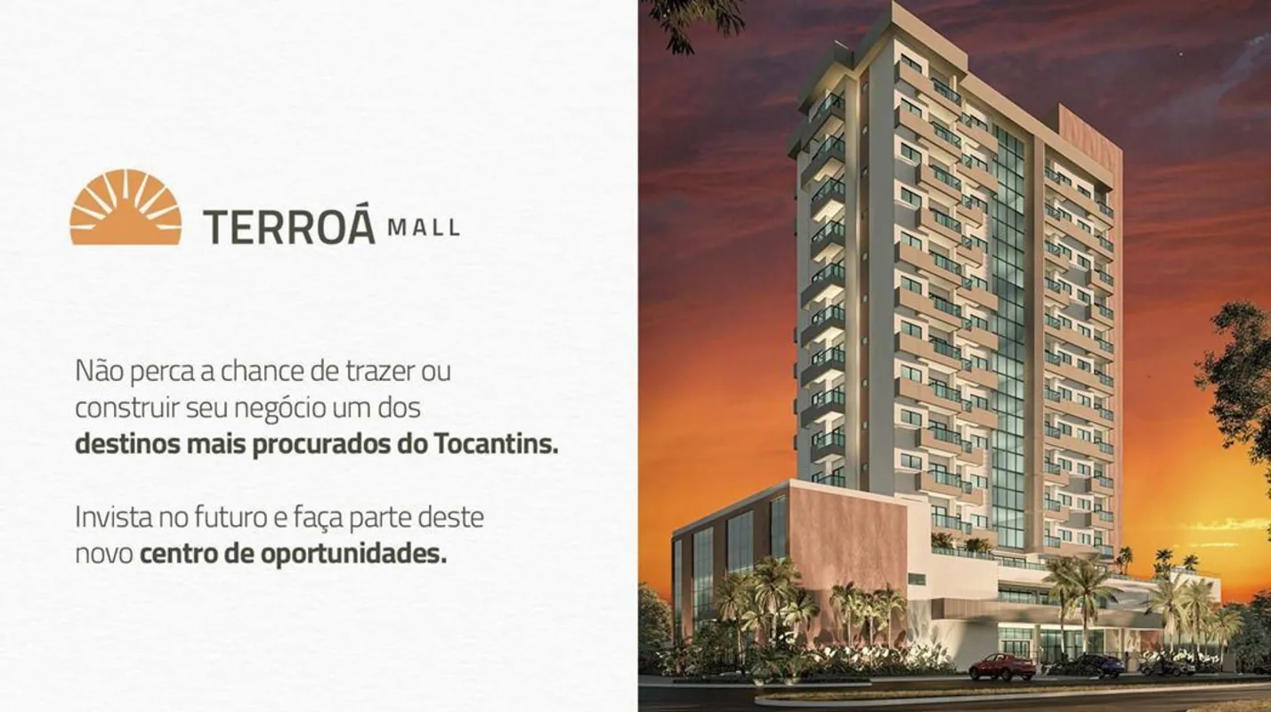 Invista no 1º Mall da Praia da Graciosa Unidades disponíveis no 5º e 10º andarAp...