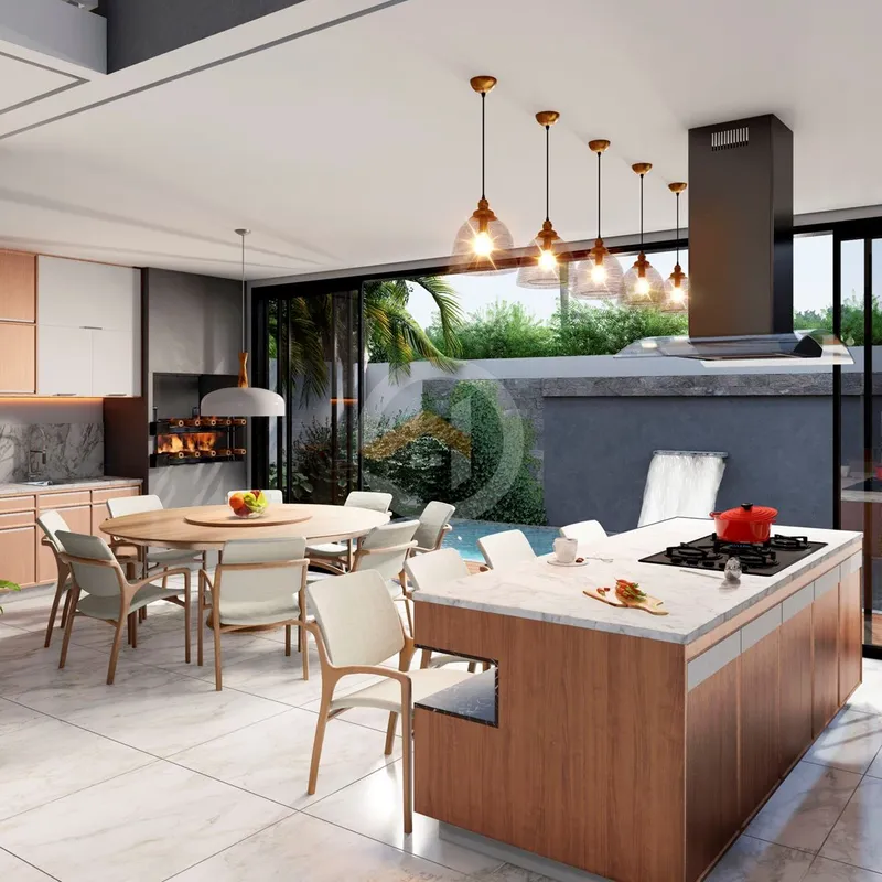 Jardins Barcelona Sobrado 4 suítes plenas, Home cinema, amplo living, integração...