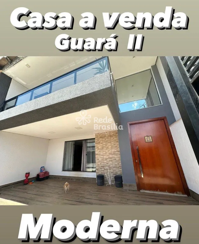 QE 50 | Casa 2 Quartos sendo 1 Suíte com 3 Vagas de Garagem - Guará II. Imóvel d...