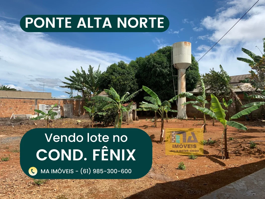 Vendo lote no Condomínio Fênix com 800m2Características do lote:- possui poço, c...