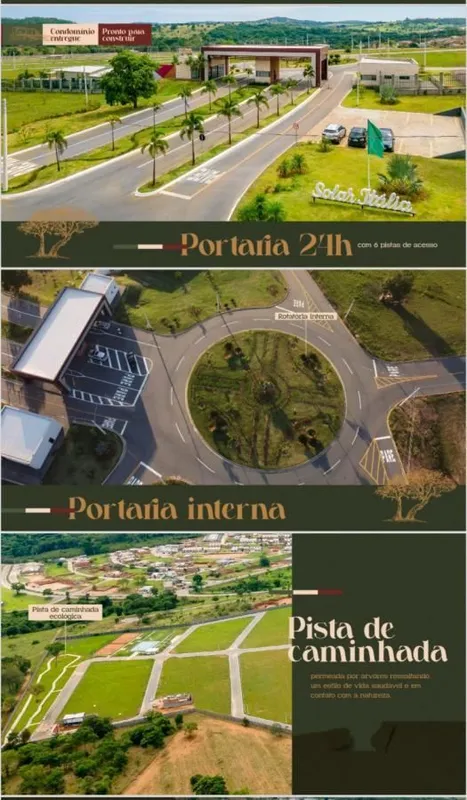 Condomínio Solar Itália Pronto Para Construir Na Região dos condomínios Jardins ...