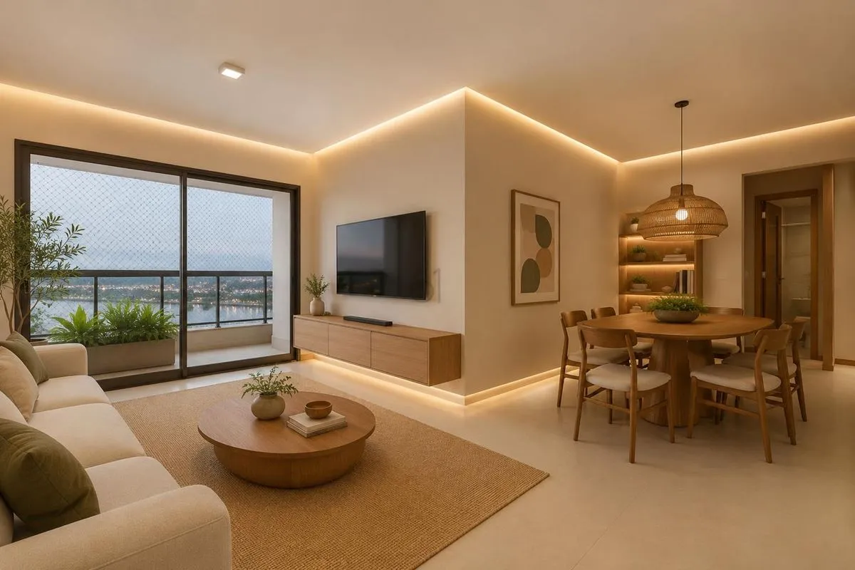 MIRANTE DO BOSQUE - Quadra 209 Sul | Águas Claras-Apartamento reformado, com exc...