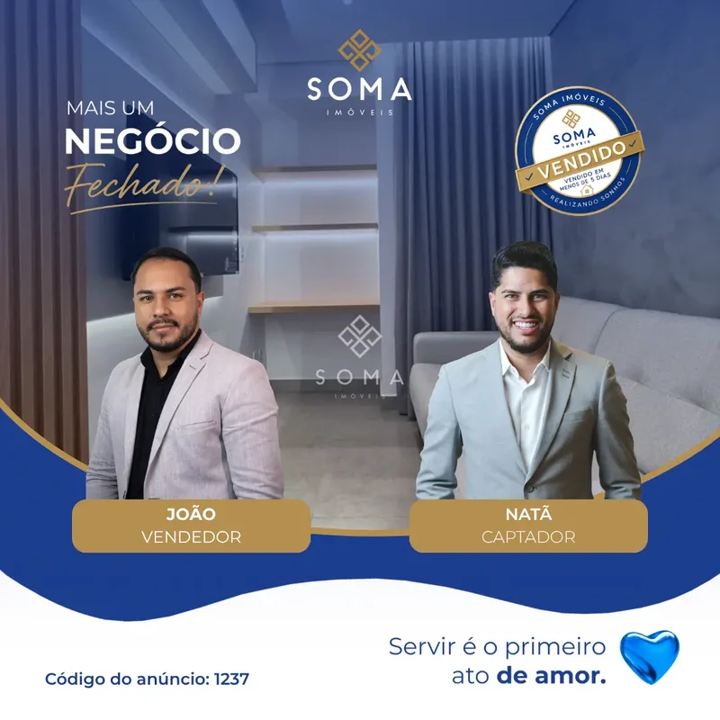 Sobre o imóvel: - 26m² - Andar alto - Piso em porcelanato - Projeto de iluminaçã...
