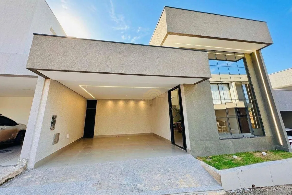CASA MODERNA EM CONDOMÍNIO FECHADO ARNIQUEIRA LOTE 200M² 3 SUÍTES VARANDA PÉ-DIR...