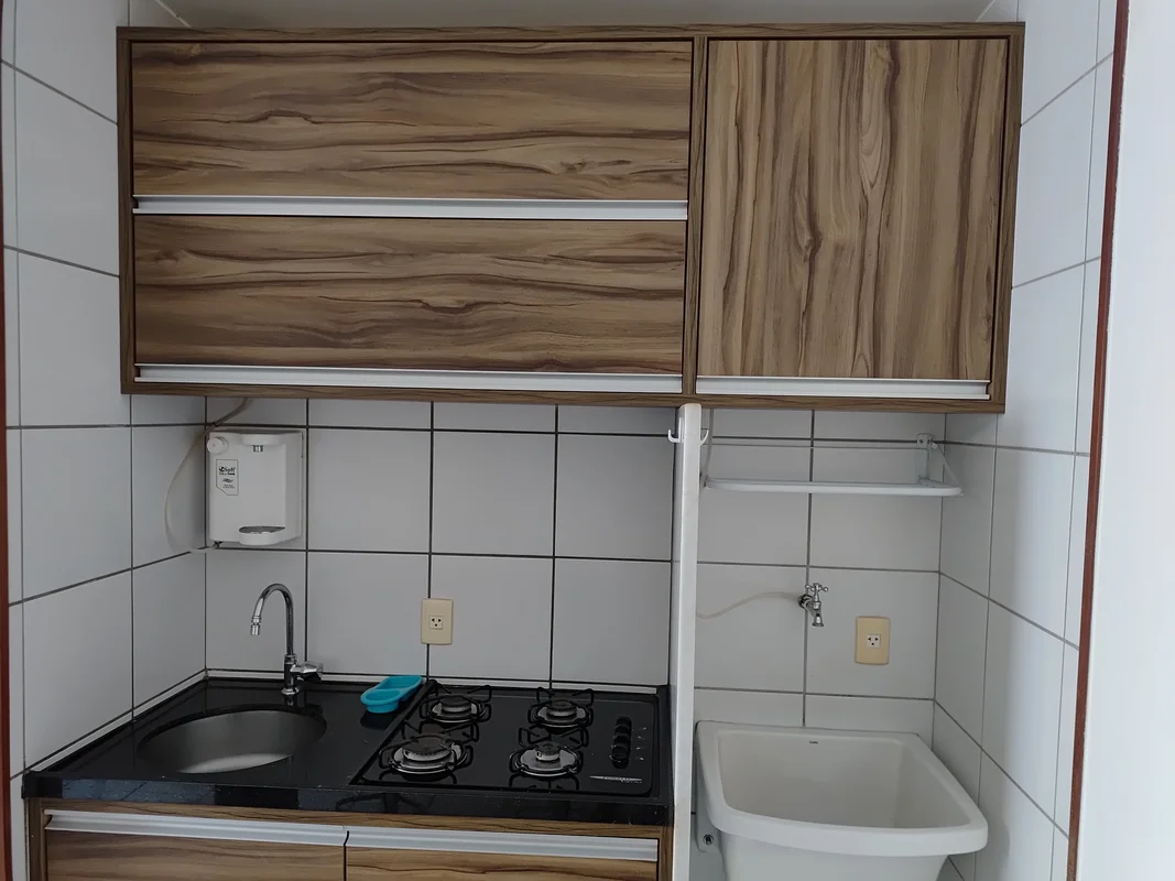 Kit mobiliada com armários planejados, 24m , 2° andar , garagem ( permitido colo...