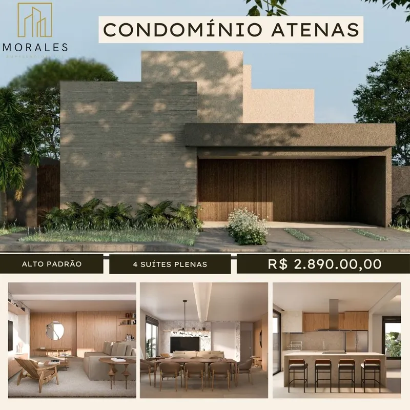 CASA ALTO PADRÃO À VENDA – JARDINS ATENAS Valor: R$ 2.890.000,00Uma residência s...