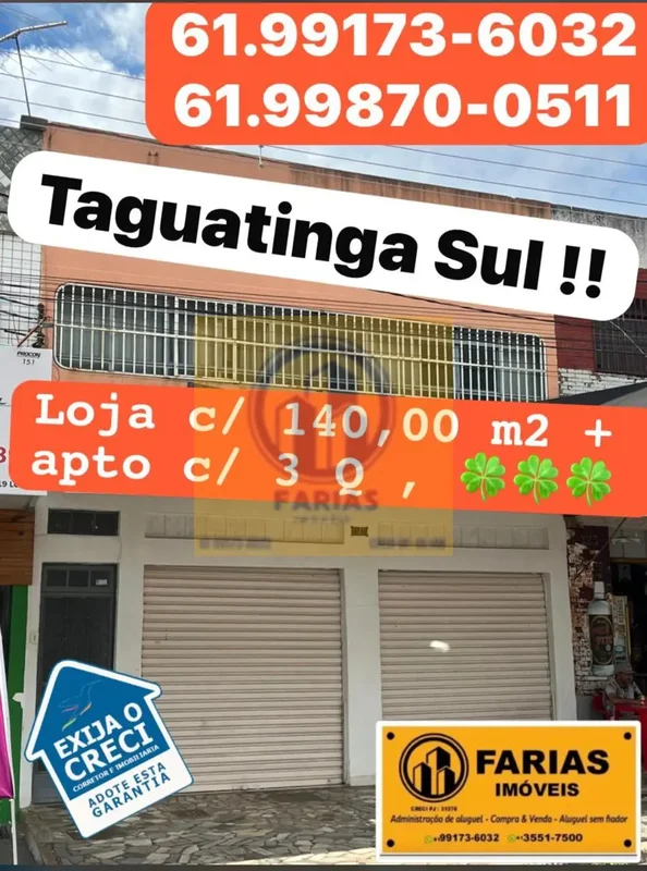FARIAS IMÓVEIS VENDE ESTE IMÓVEL : ***VENDA DE PRÉDIO COMERCIAL! LOJA 140M2, APA...