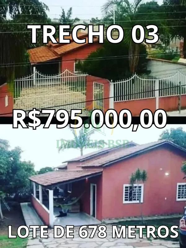 Oportunidade de casa escriturada em Vicente PiresTrecho 03 da Colônia Agrícola S...