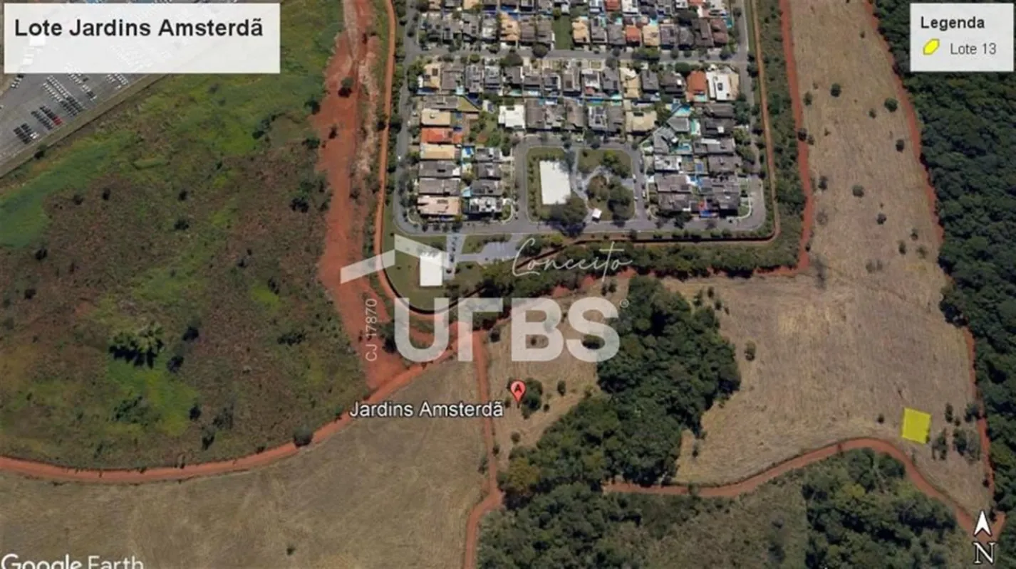 COD U-0029710 - Lote frente para mata no Jardins Amsterdã Lote com 400 m² e um g...
