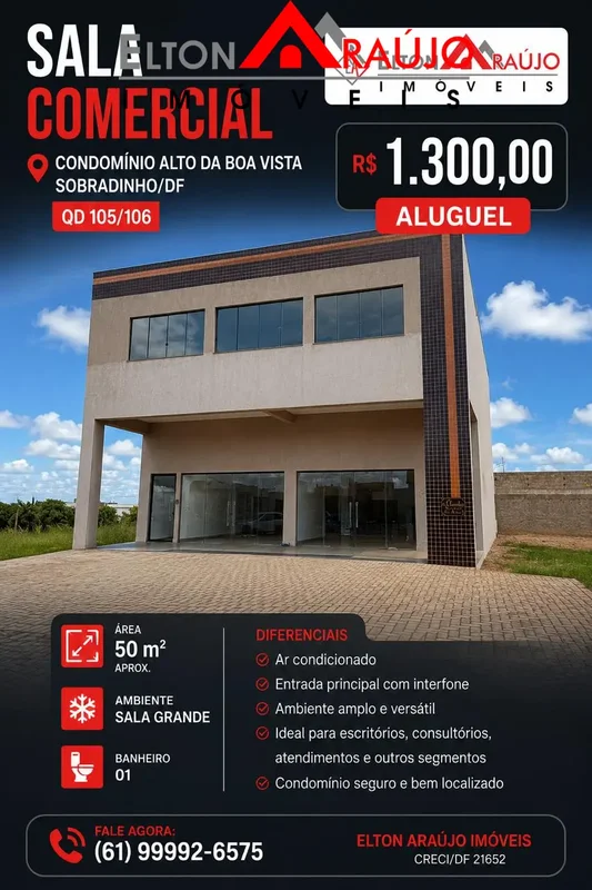 OPORTUNIDADE!!!Venha conhecer Sala Comercial na quadra 106 do Condomínio Alto da...