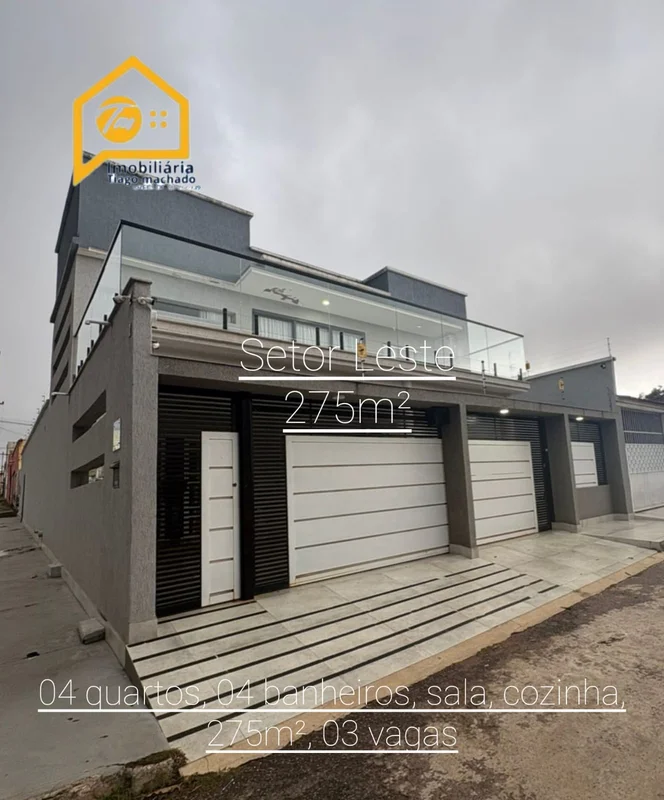 Descubra esta elegante casa sobrado na Quadra 23, Setor Leste, Gama-DF. Com 4 do...