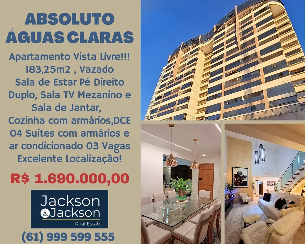 Transforme sua experiência de morar em Águas Claras com este elegante apartament...