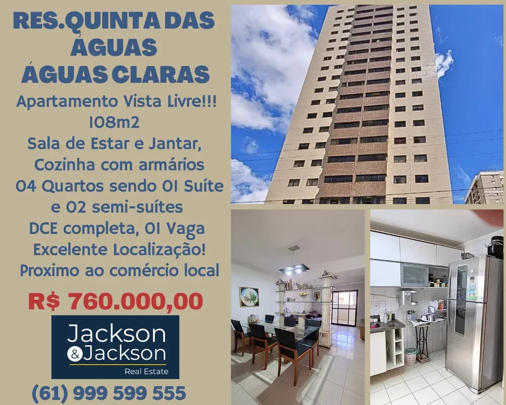Conquiste seu novo estilo de vida no Res.Quinta das Águas em Águas ClarasDestaqu...