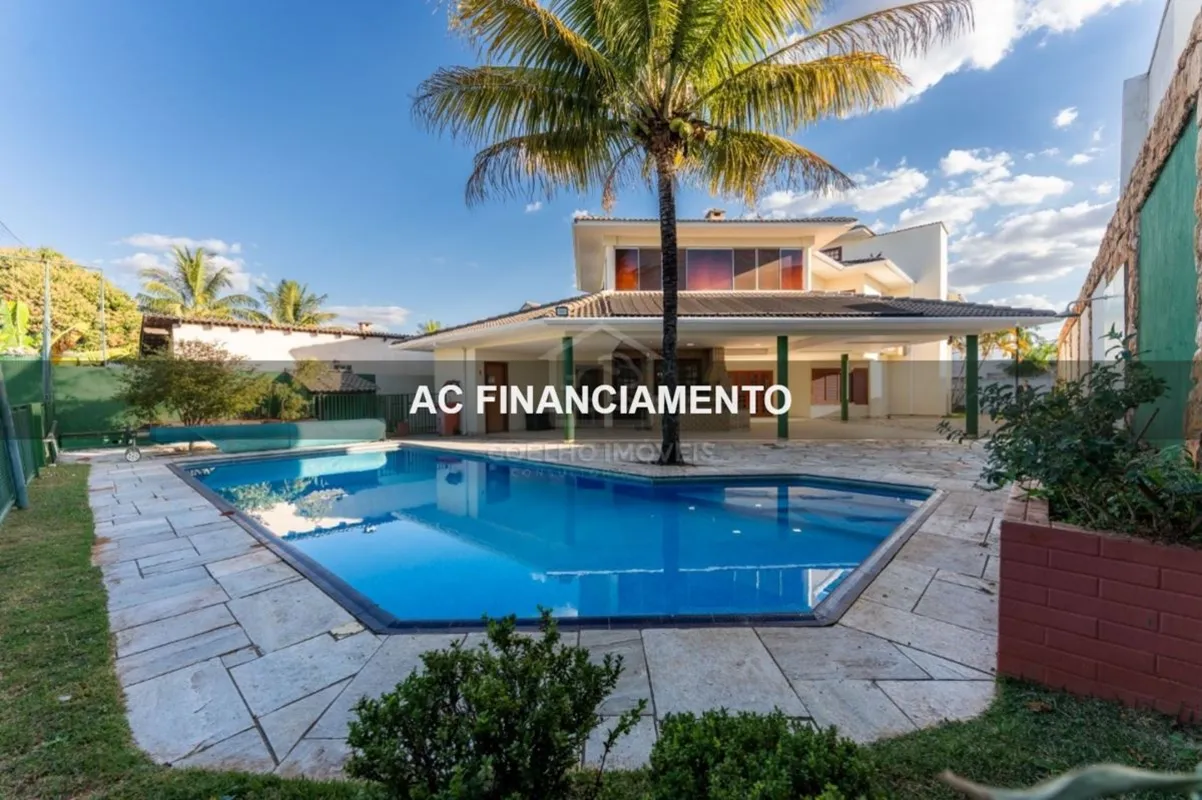 À VENDA CASA 5 SUÍTES CONTEMPORÂNEA, BEM LOCALIZADA COM HABITE-SE E ACEITA FINAN...
