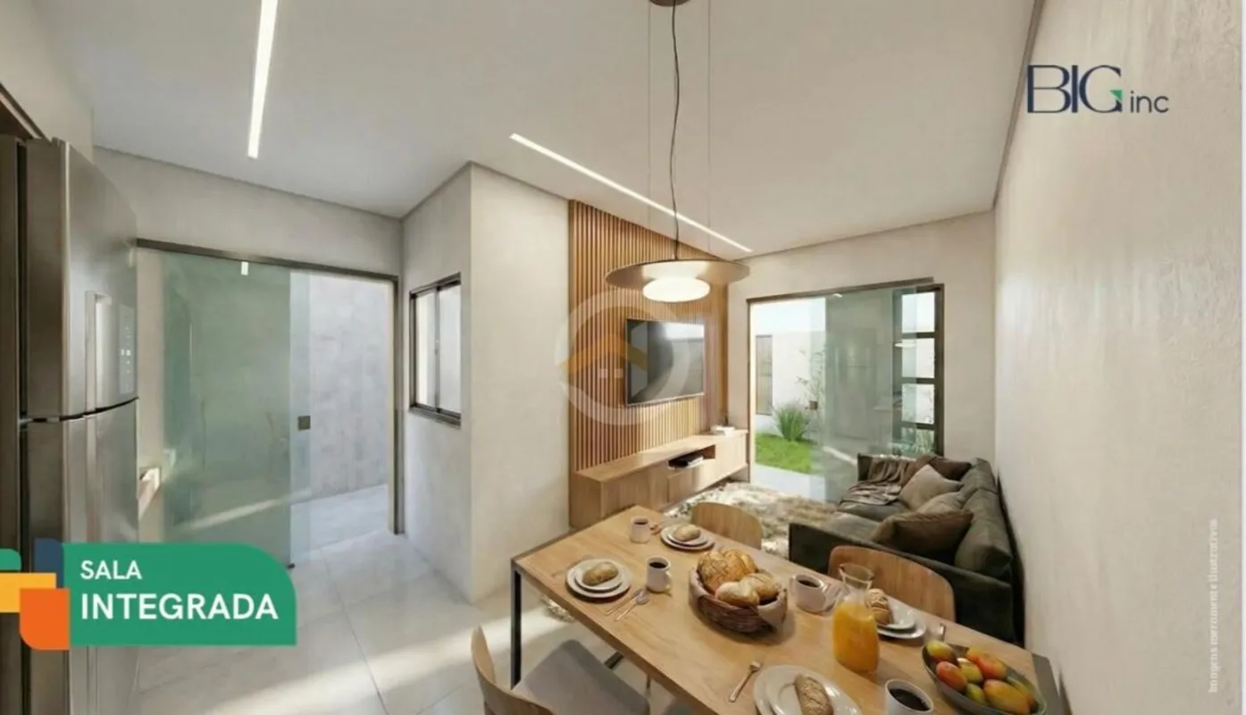 Casa residencial de 2 quartos sendo 1 suíte toda murada , quintal privativo e ár...