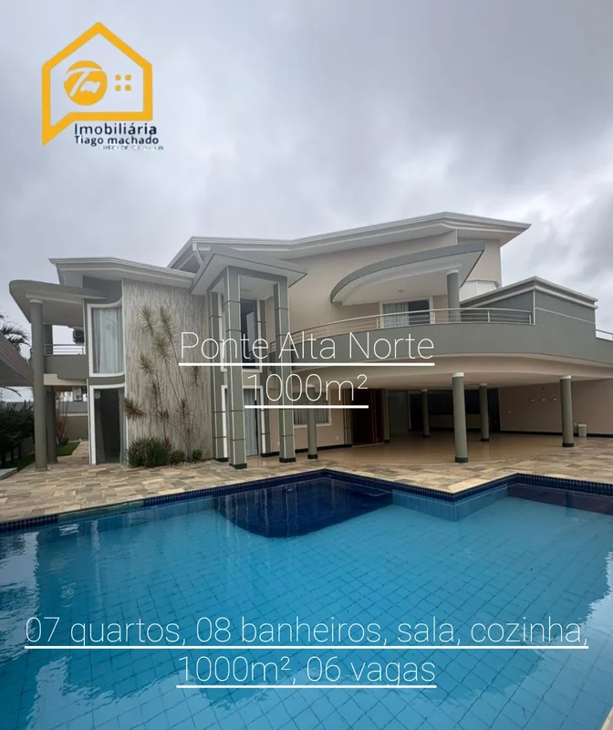 Excelente casa na Ponte Alta Norte para aluguel em um lote de 1.000m²? Luxo, esp...