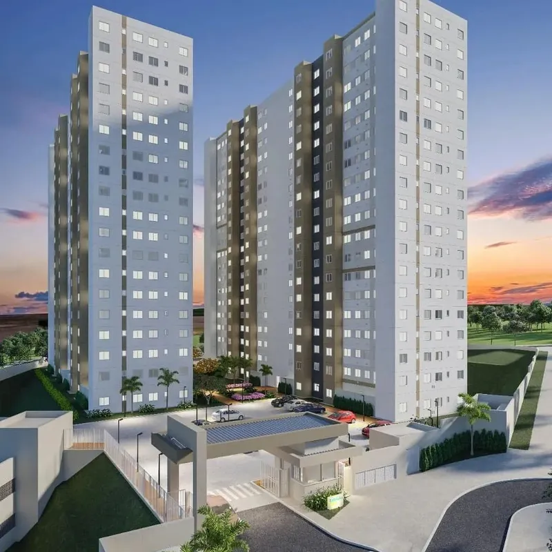Descrição: Apartamento novo, apartamento nunca habitado com dois quartos, sala, ...