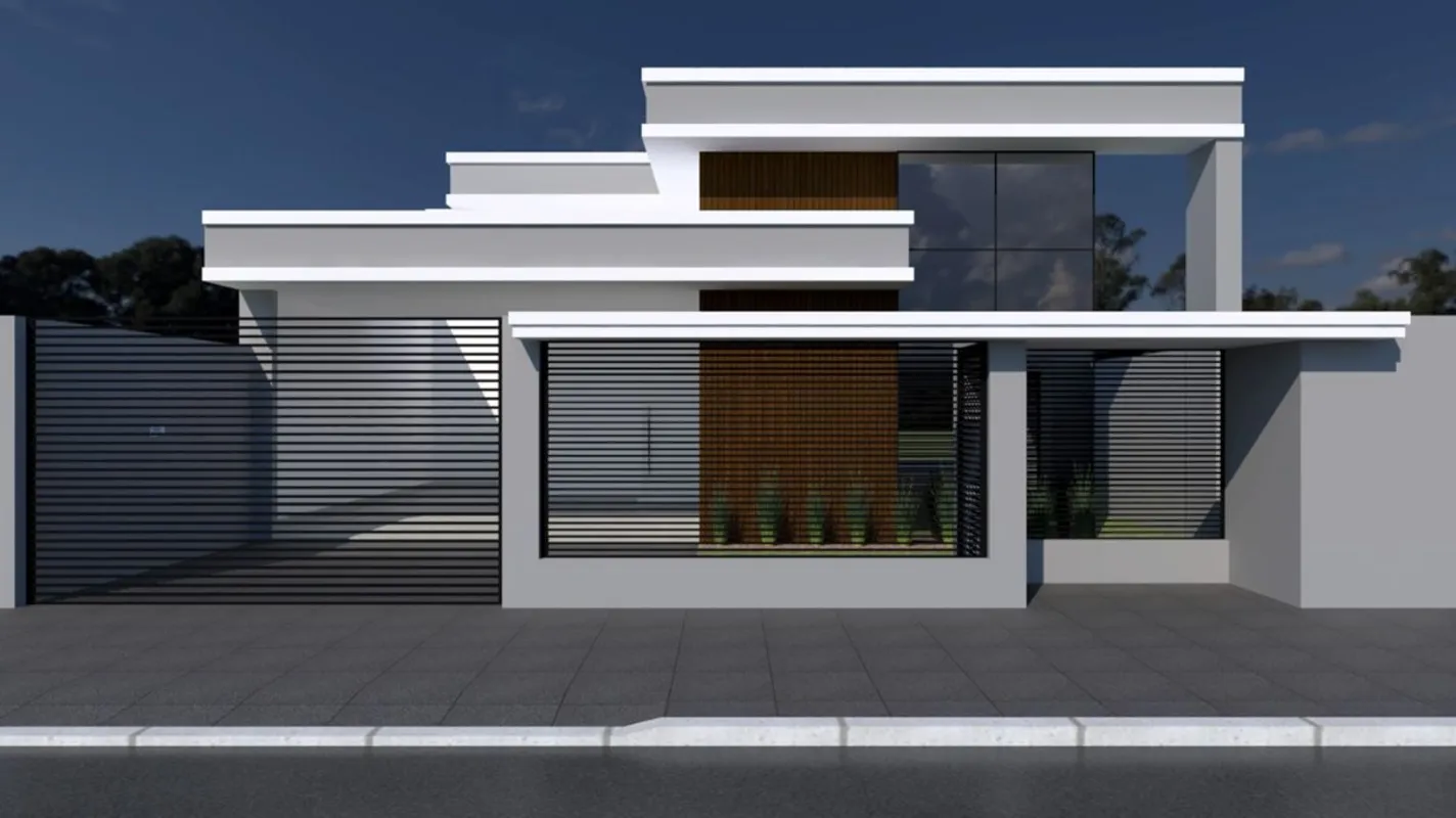 Uma casa Moderna, trazendo todo o requinte e elegância aos nossos tempos!Terreno...