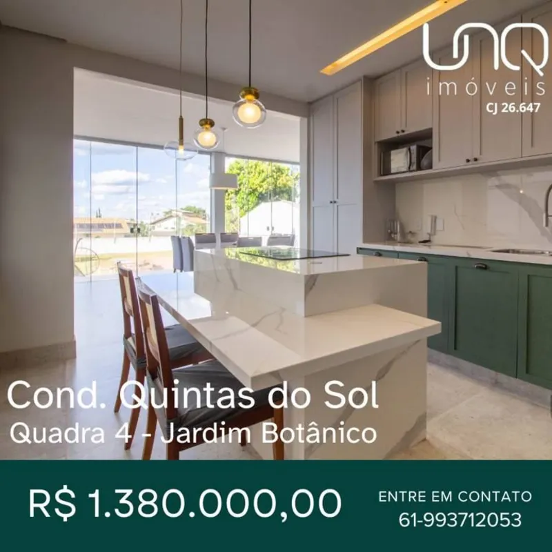 Condominio Quintas do Sol - Casa ModernaUNQ VENDE COM EXCLUSIVIDADECESSÃO DE DIR...